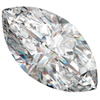 An elongated diamond with pointed ends and a brilliant cut that stands alone as a beautiful solitaire or works perfectly accented by smaller stones