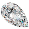 A pear shaped diamond has a brilliant cut and combines the shape of an oval diamond and a marquise diamond